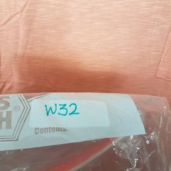 Color Story Large Peach Coral Single Pocket Tee High Low Short Sleeve NWOT - Picture 4 of 8